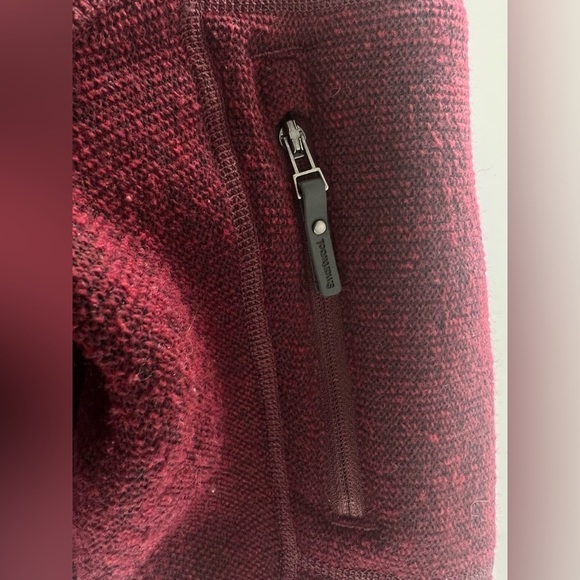 Smartwool | Women’s Hudson Trail Pullover Fleece Sweater | Red | Small - Picture 8 of 8